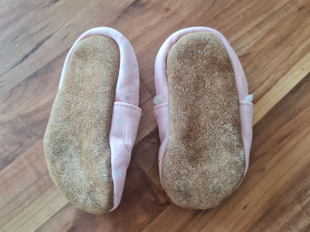 Gefütterte Krabbelschuhe, ca. Gr. 20/21, 12-18 Monate, Secondhand