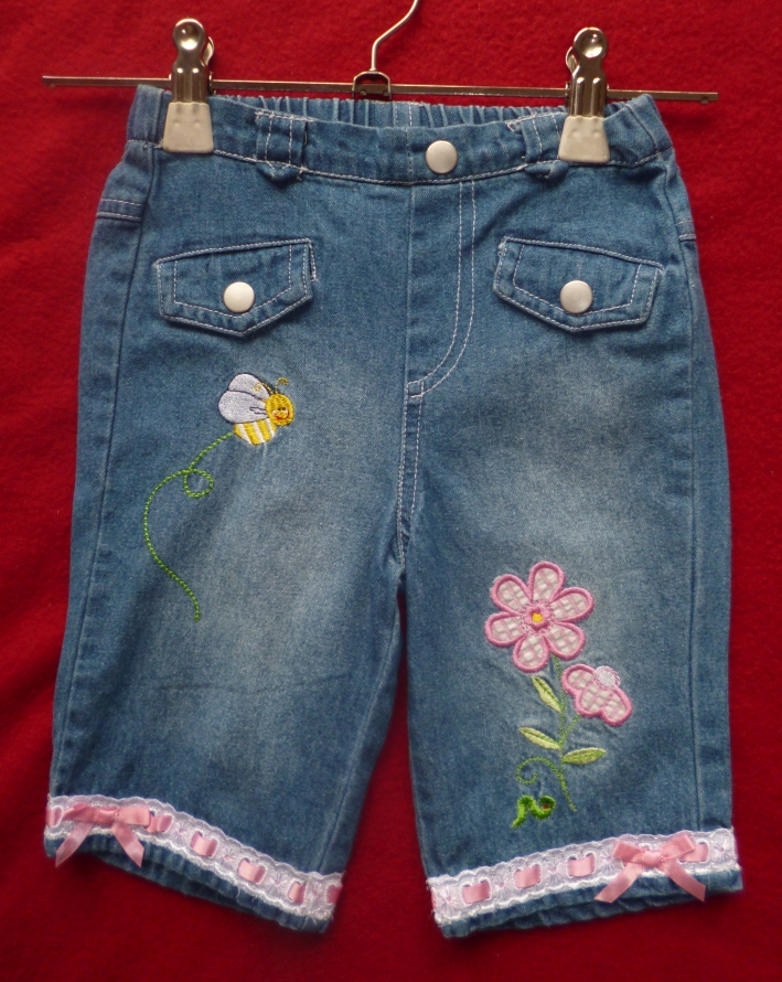 Sommer-Jeans für Mädchen, Gr. 74/80