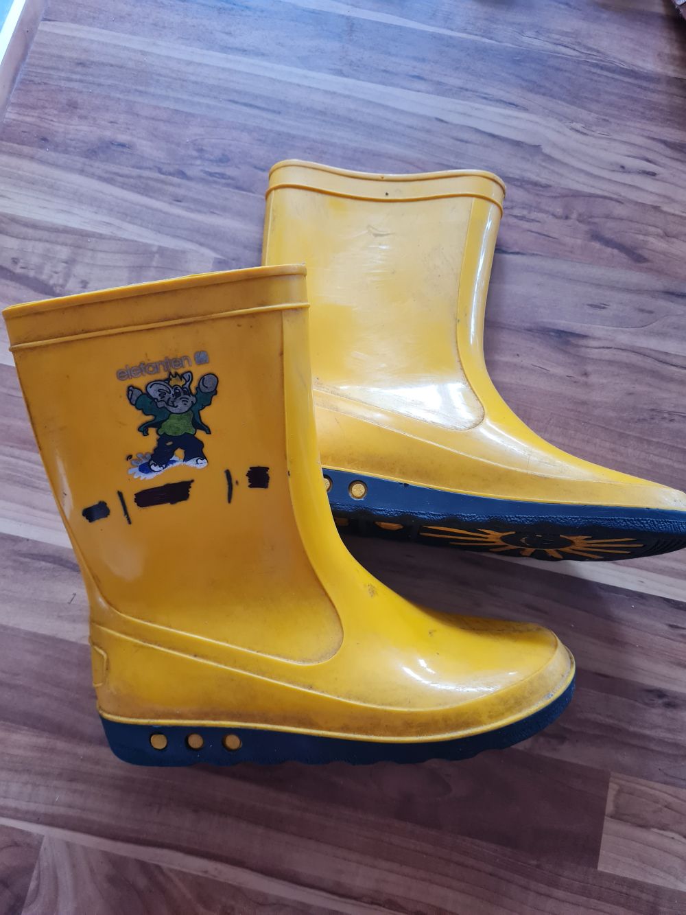 Elefanten Gummistiefel, gelb, Gr. 35, Secondhand