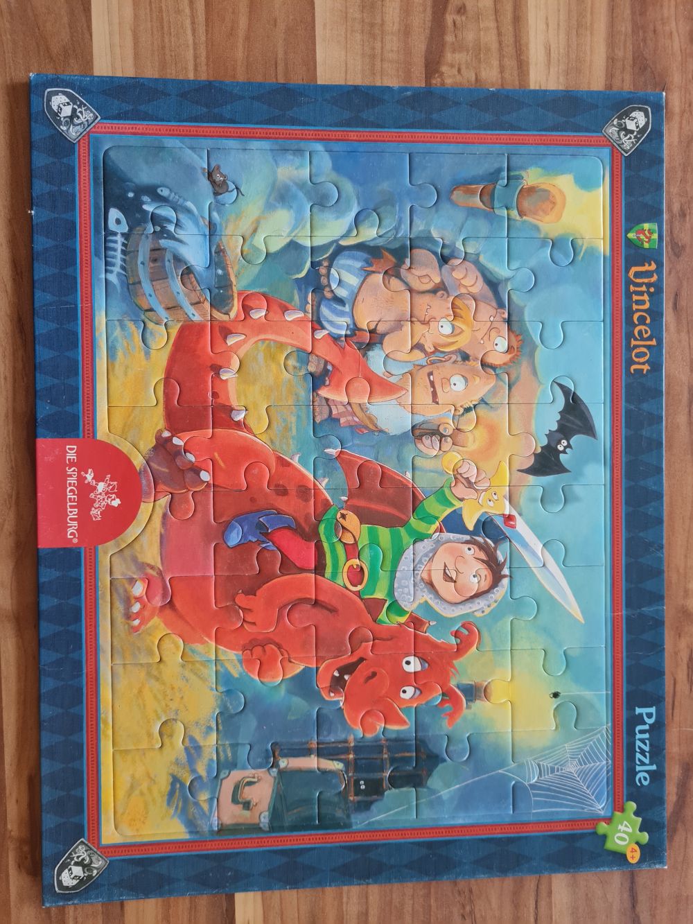 Rahmenpuzzle "Ritter Vincelot", 40 Teile, Secondhand