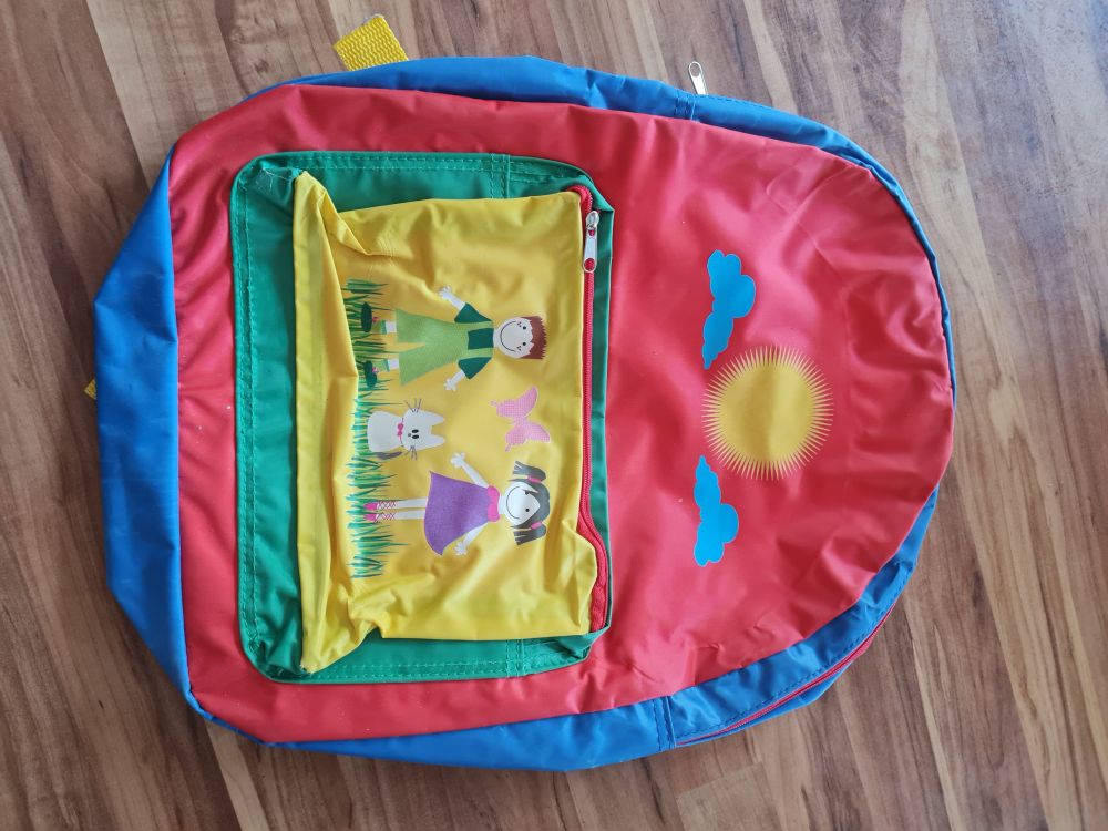 Rucksack, bunt, Neuware