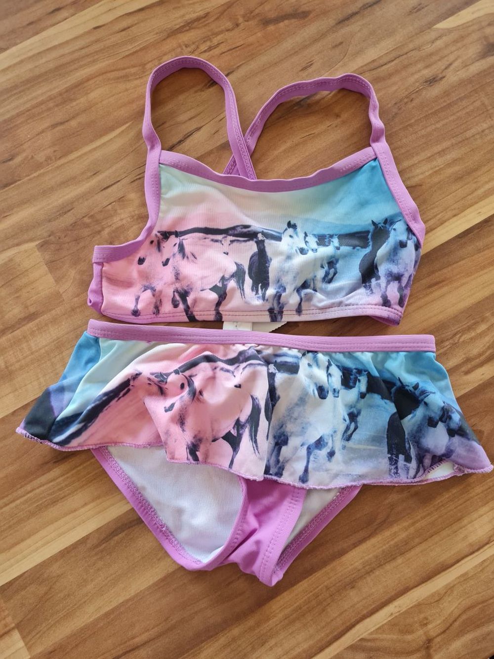 Tankini "Pferde" Gr. 122/128, Secondhand