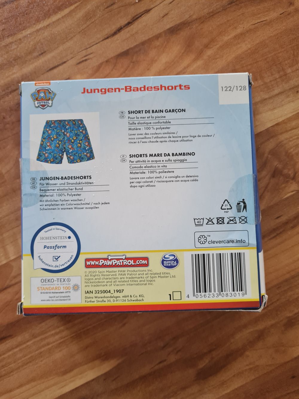 Jungen-Badeshorts "Paw Patrol", Gr. 128, Neuware