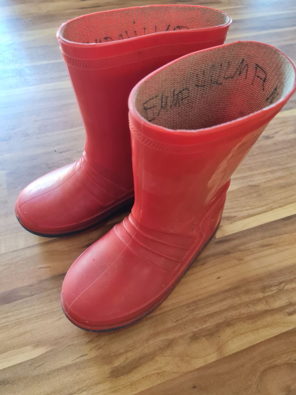 Gummistiefel, rot, Gr. 26, Secondhand