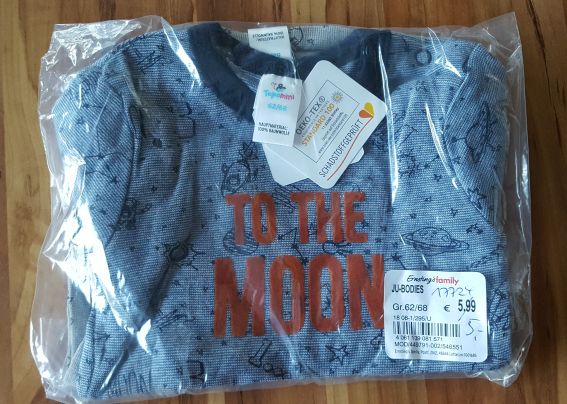 2 Kurzarm-Bodies für Jungen, Gr. 62/68, Neuware