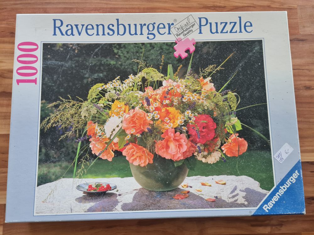 Puzzle "Rosenstrauß", 1000 Teile, Secondhand, Neuwertig