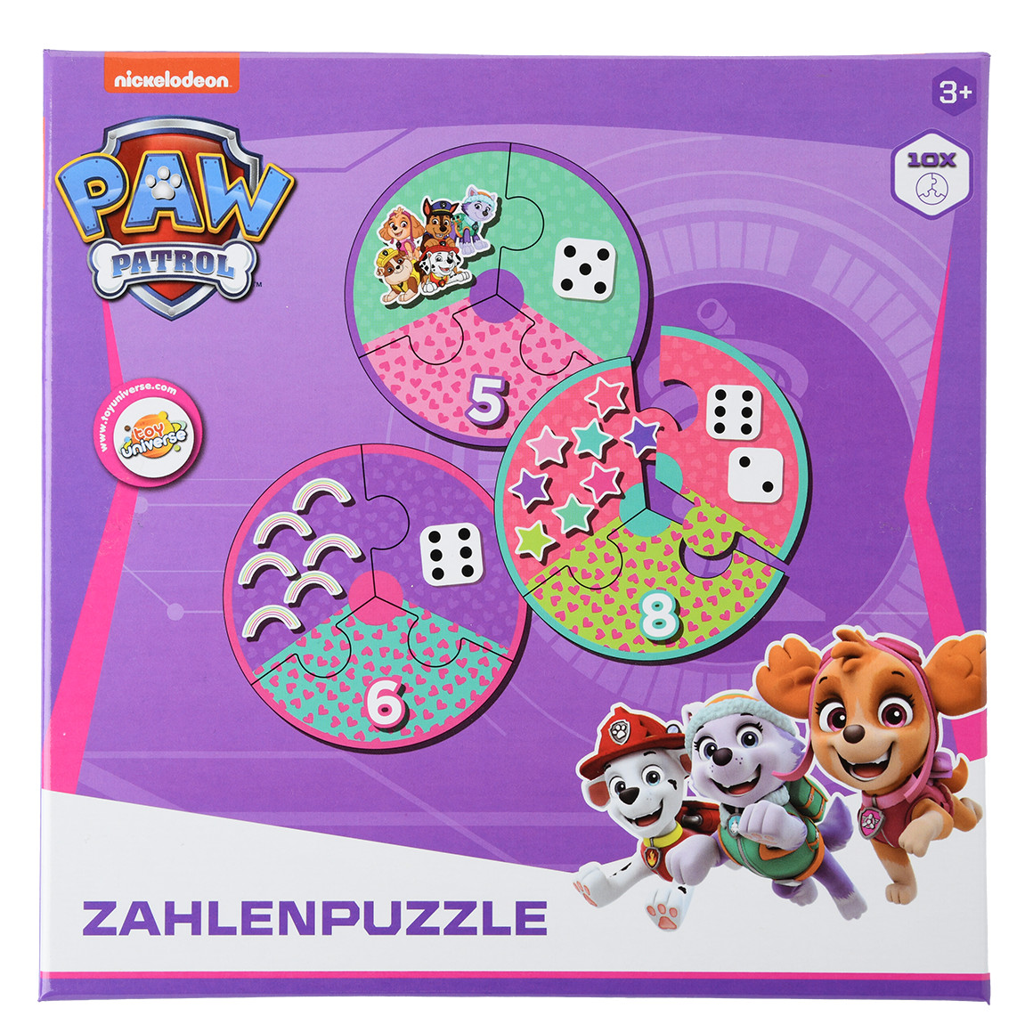 PAW Patrol Zahlenpuzzle mit 10 Puzzle, Neuware