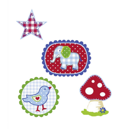 Baby Glück Textile Sticker, Neuware