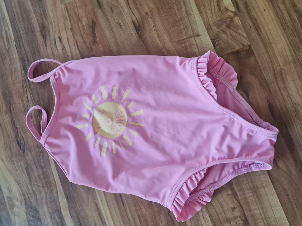 Badeanzug "You are my sunshine", rosa, Gr. 92, Secondhand