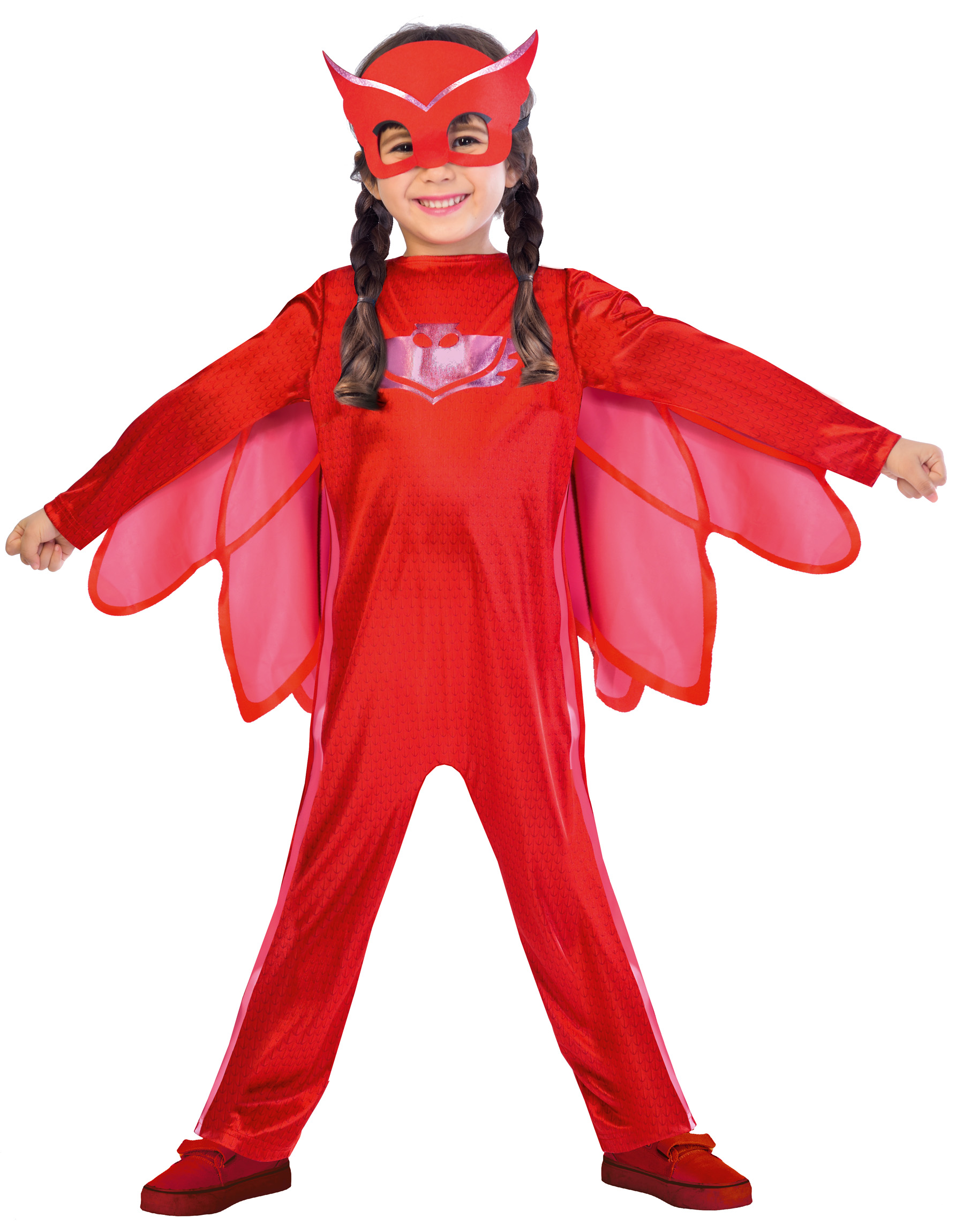Karneval Kostüm PJ Masks Owlette, Gr. 3-4 Jahre, Neuware