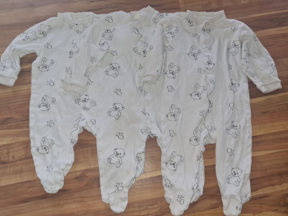 3 Schlafanzüge "My little Bear", Gr. 74/80, Secondhand