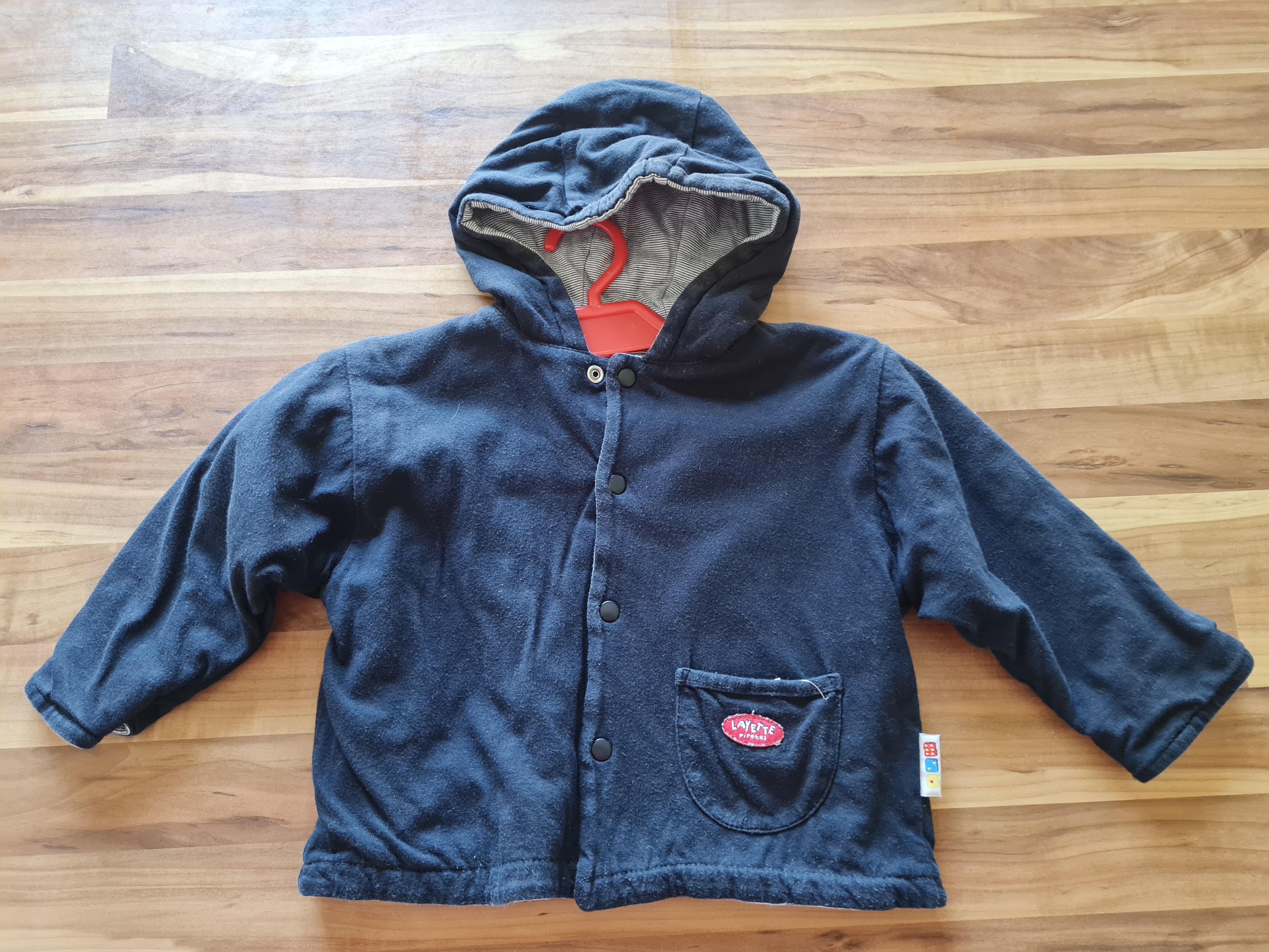 Liegelind Wendejacke Marine/Gestreift, Gr. 68, Secondhand
