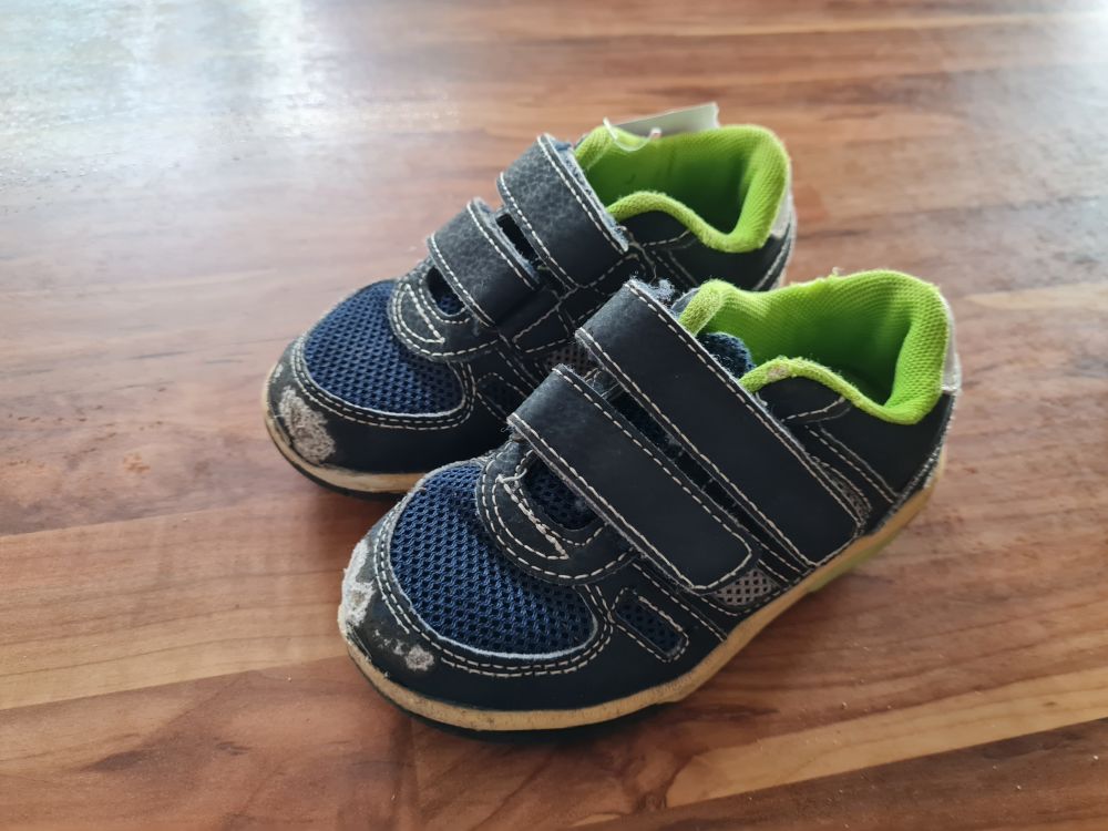 Schuhe, blau-grün, Gr. 25, Secondhand