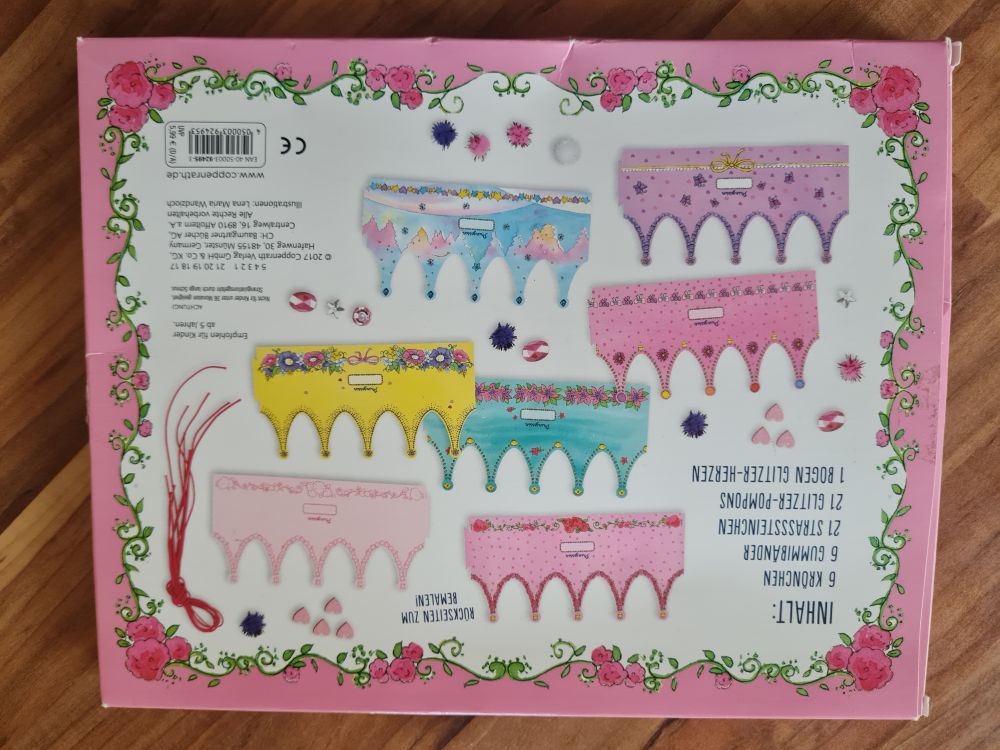 Krönchen-Set zum Basteln und Bemalen, Neuware