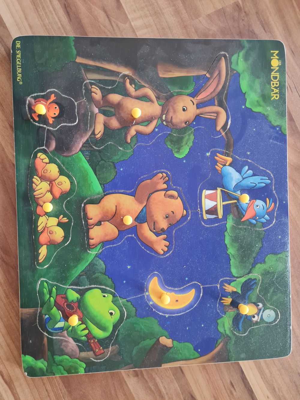 Holz Steckpuzzle "Der Mondbär", Secondhand