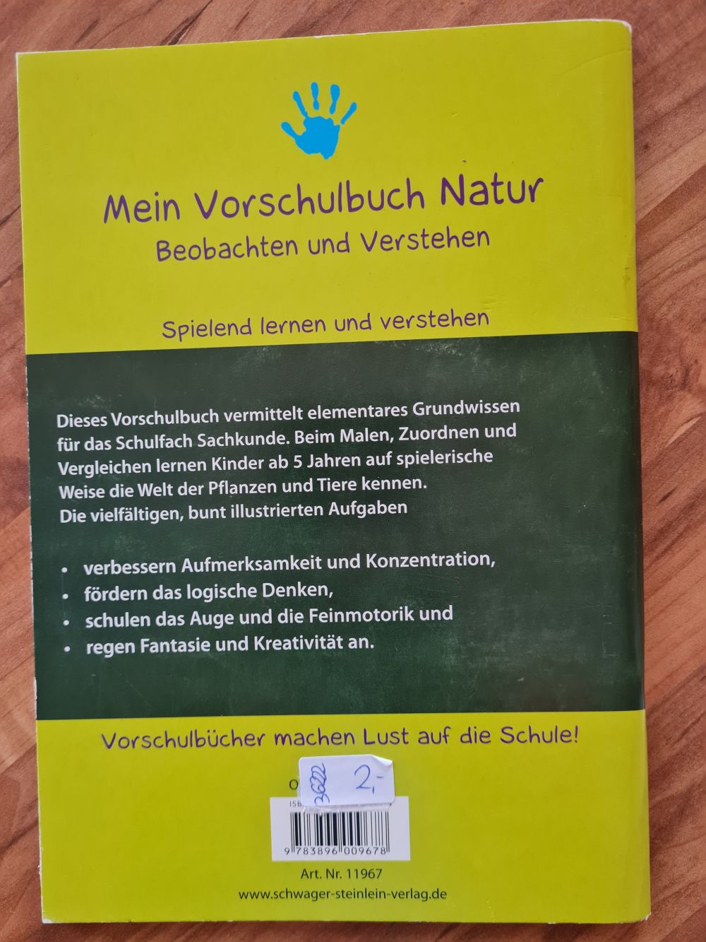 Mein Vorschulbuch Natur - Beobachten und Verstehen, Neuware