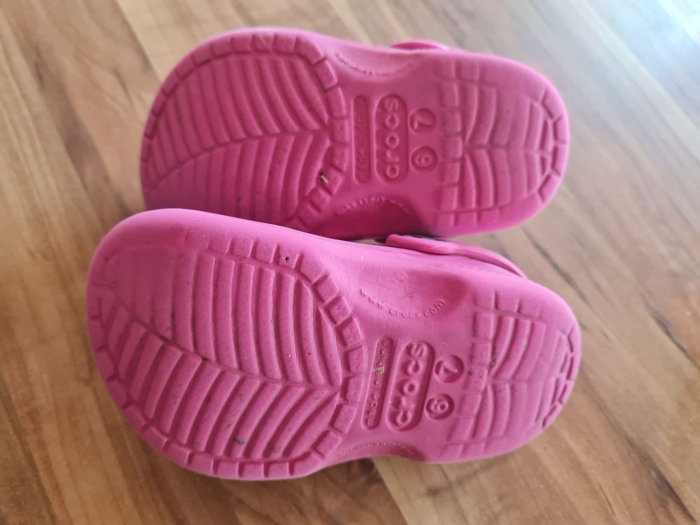 Crocs, pink, Gr. C6/7 (Gr. 22/23), Secondhand