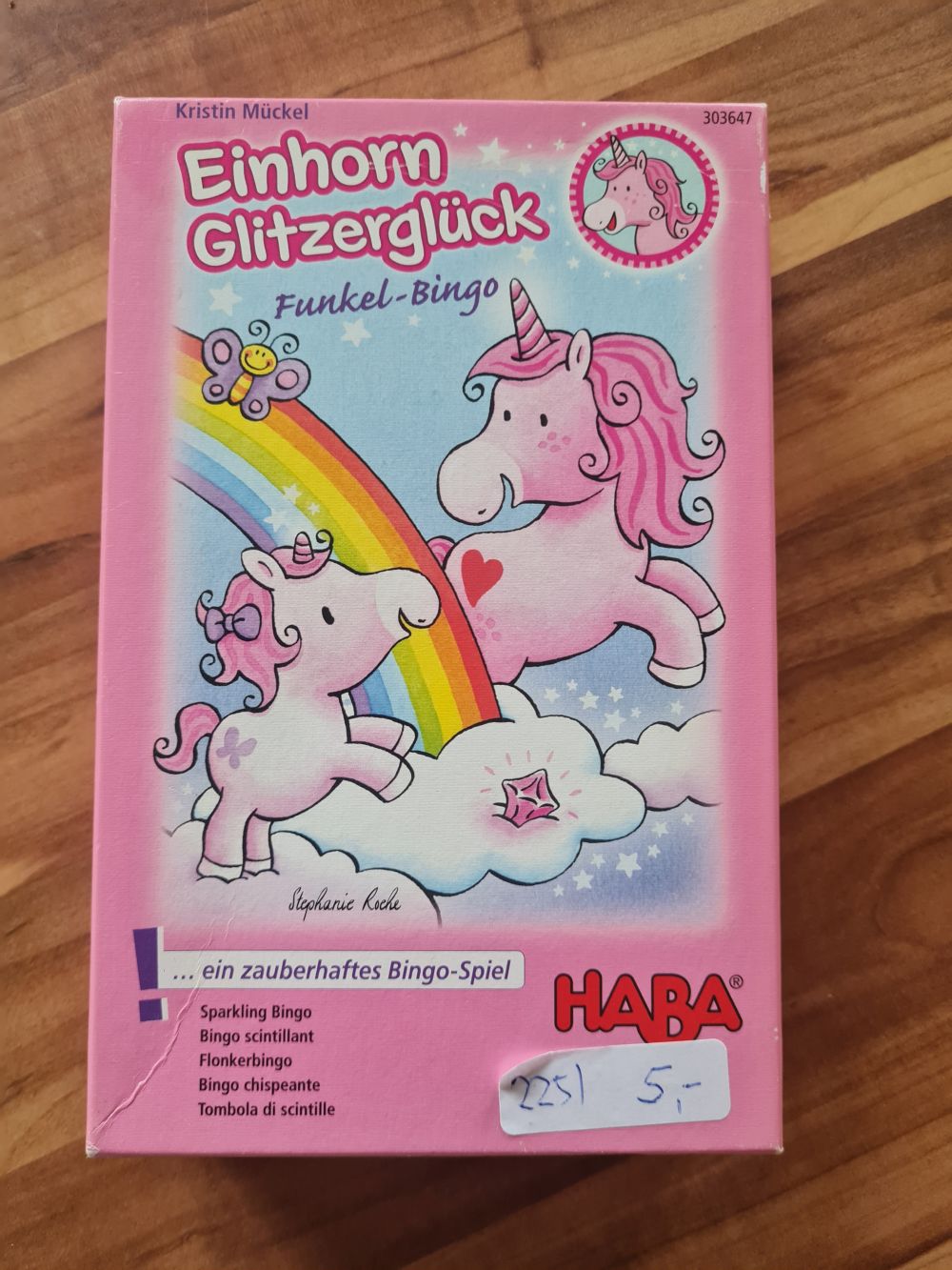 Einhorn Glitzerglück - Funkel-Bingo, Secondhand