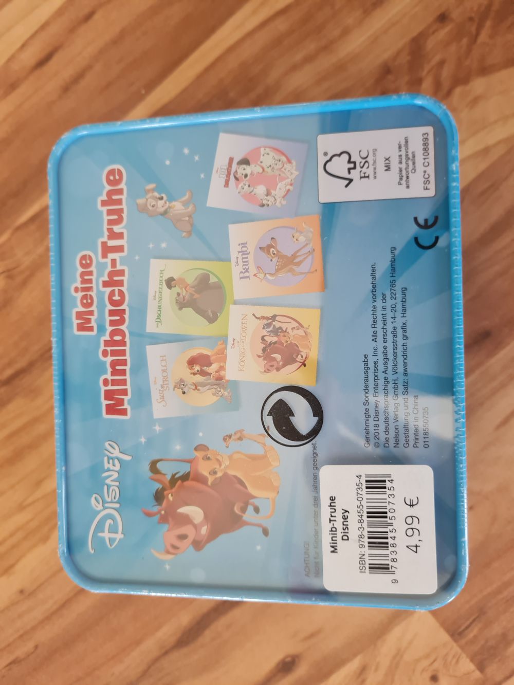 Disney: Meine Minibuch-Truhe: Metalltruhe mit 5 Minibüchern, Neuware