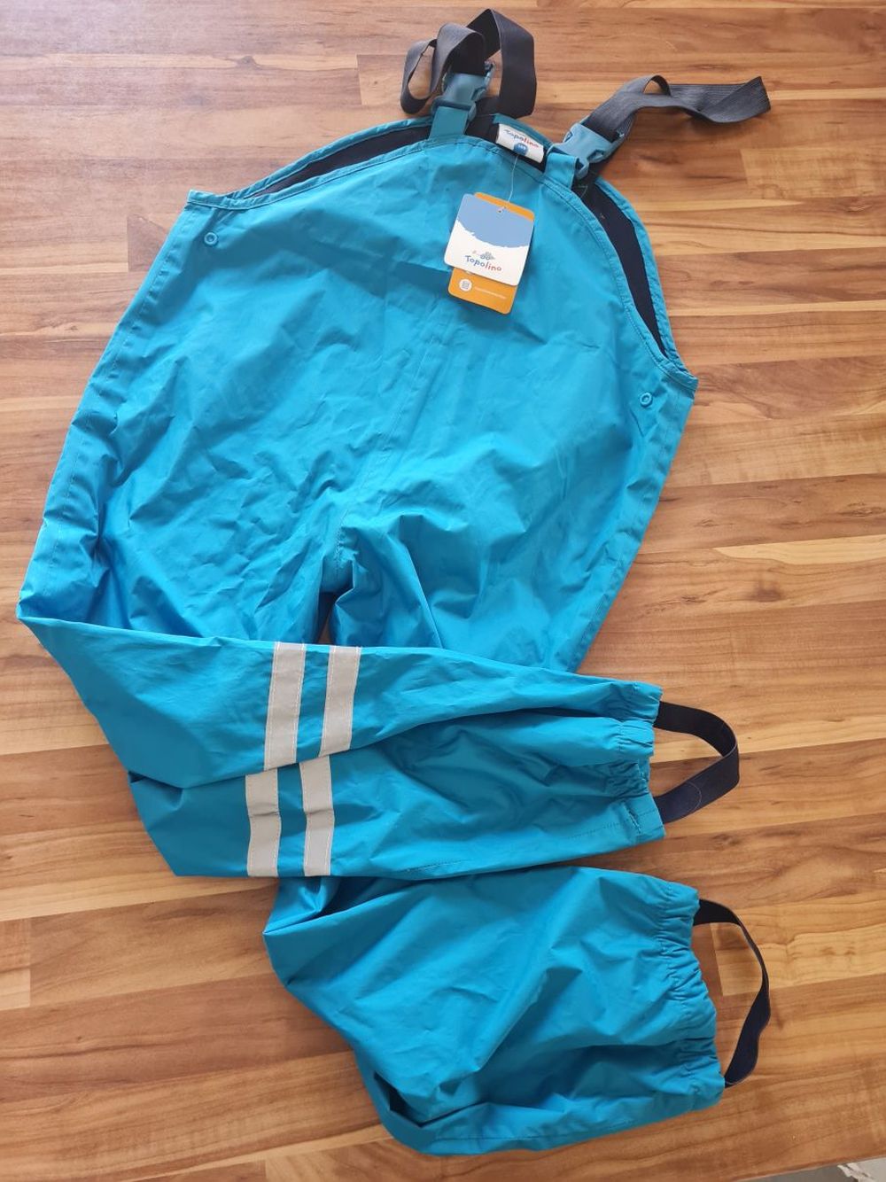 Topolino Regenhose  Gr. 128, türkis, Neuware mit Etikett