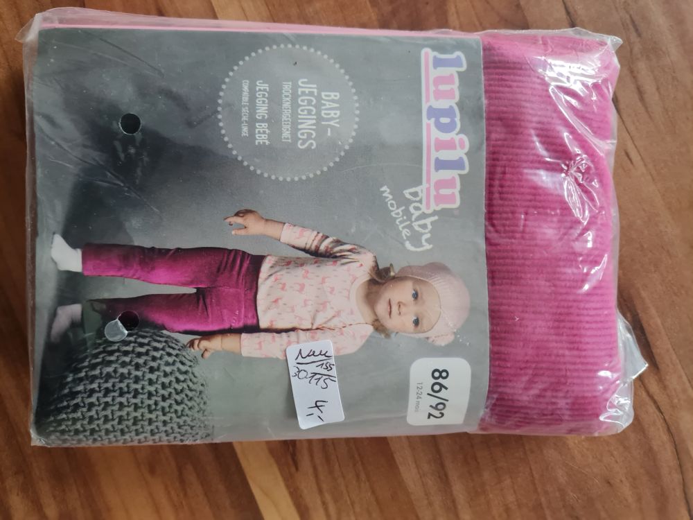 Baby-Jeggings, pink, Gr. 86/92, Neuware mit Etikett