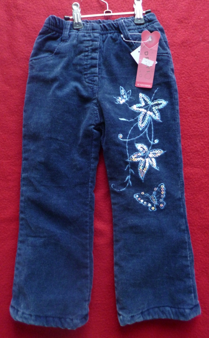 Warm gefütterte Cordhose, Gr. 104, Mädchen, Neuware