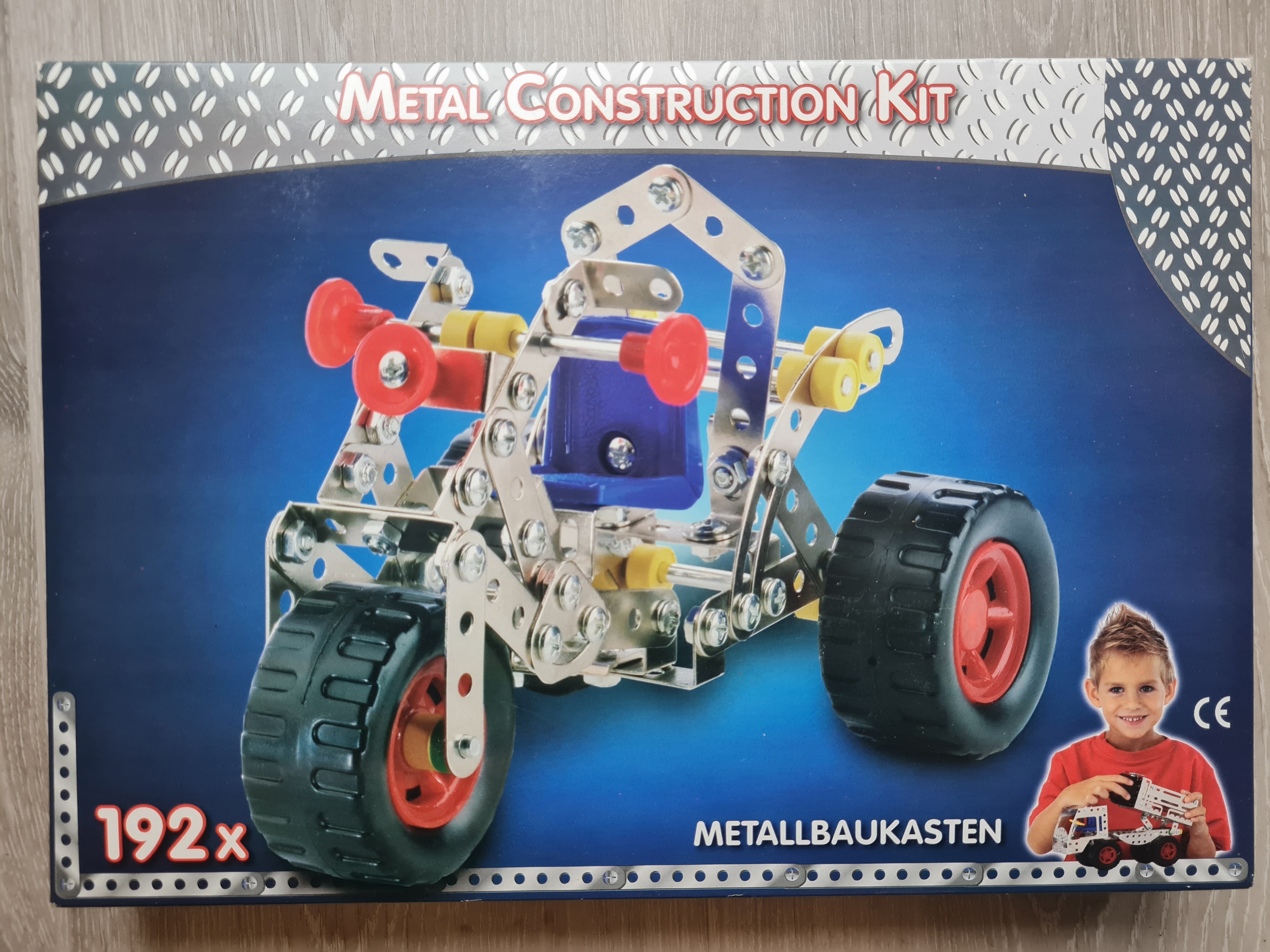 Metallbaukasten 192 Teile, Neuware