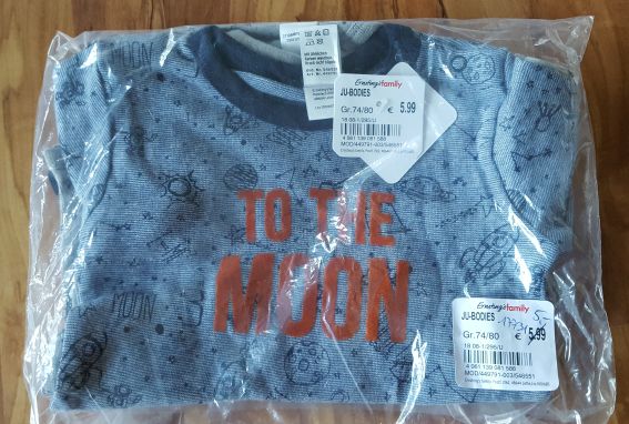 2 Kurzarm-Bodies für Jungen Gr. 74/80, Neuware