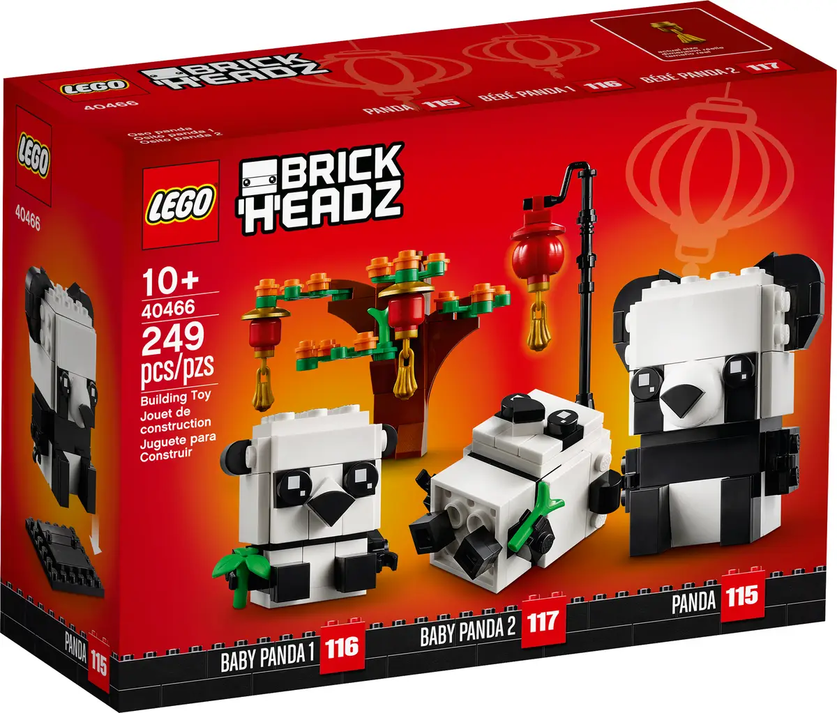 LEGO BrickHeadz 40466 Pandas fürs chinesische Neujahrsfest (EOL), Neuware