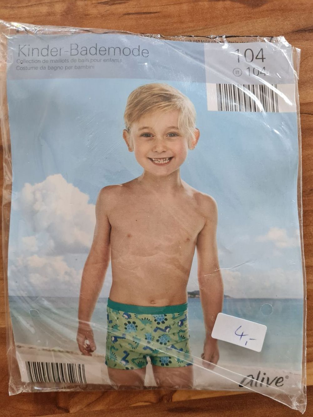 alive Badehose "Dino", Gr. 104, Neuware mit Etikett