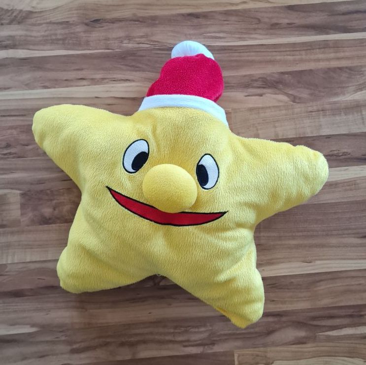 Kissen / Kuscheltier "Weihnachtsstern", 40 cm, Secondhand