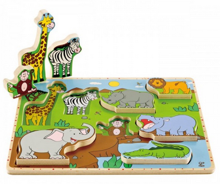 Hape Stehpuzzle Dschungeltiere, 9-tlg., Neuware