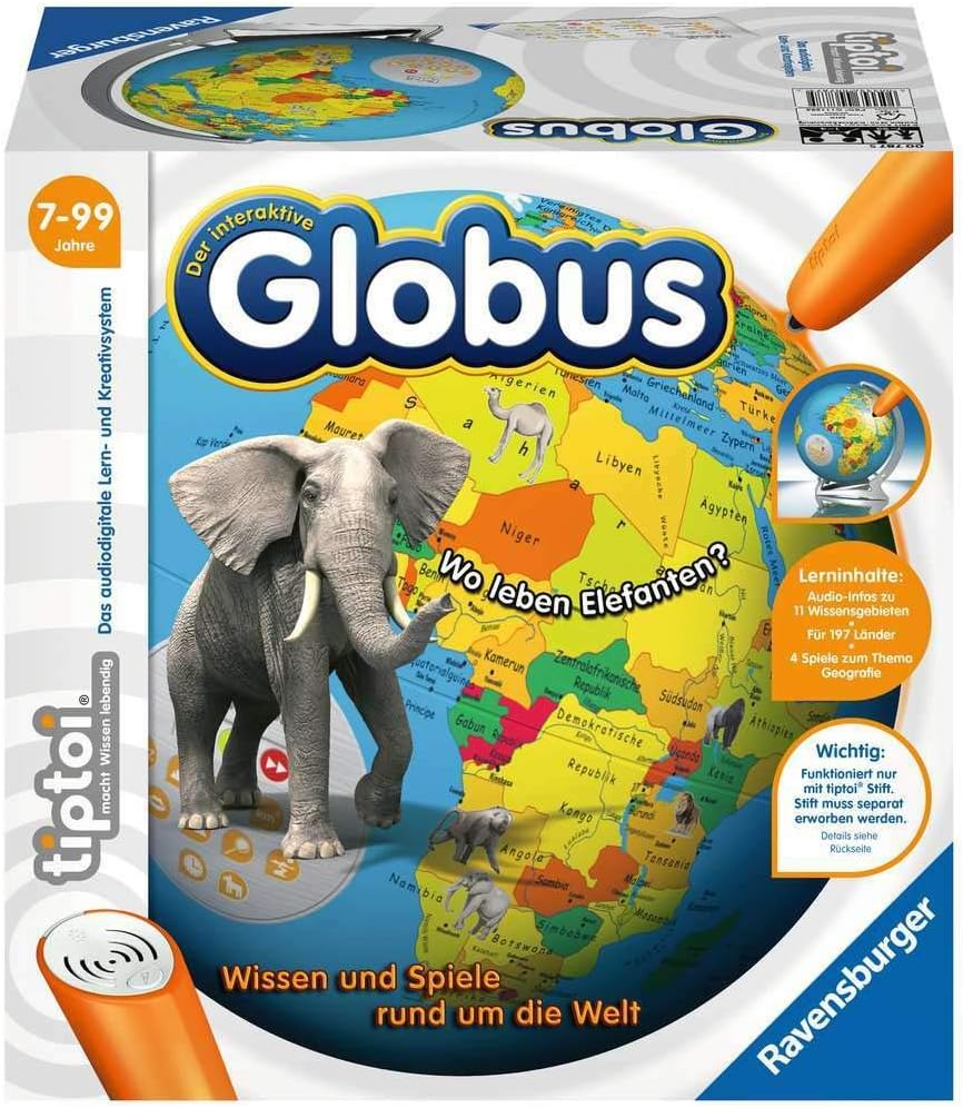 Ravensburger tiptoi Interaktiver Globus, Neuware