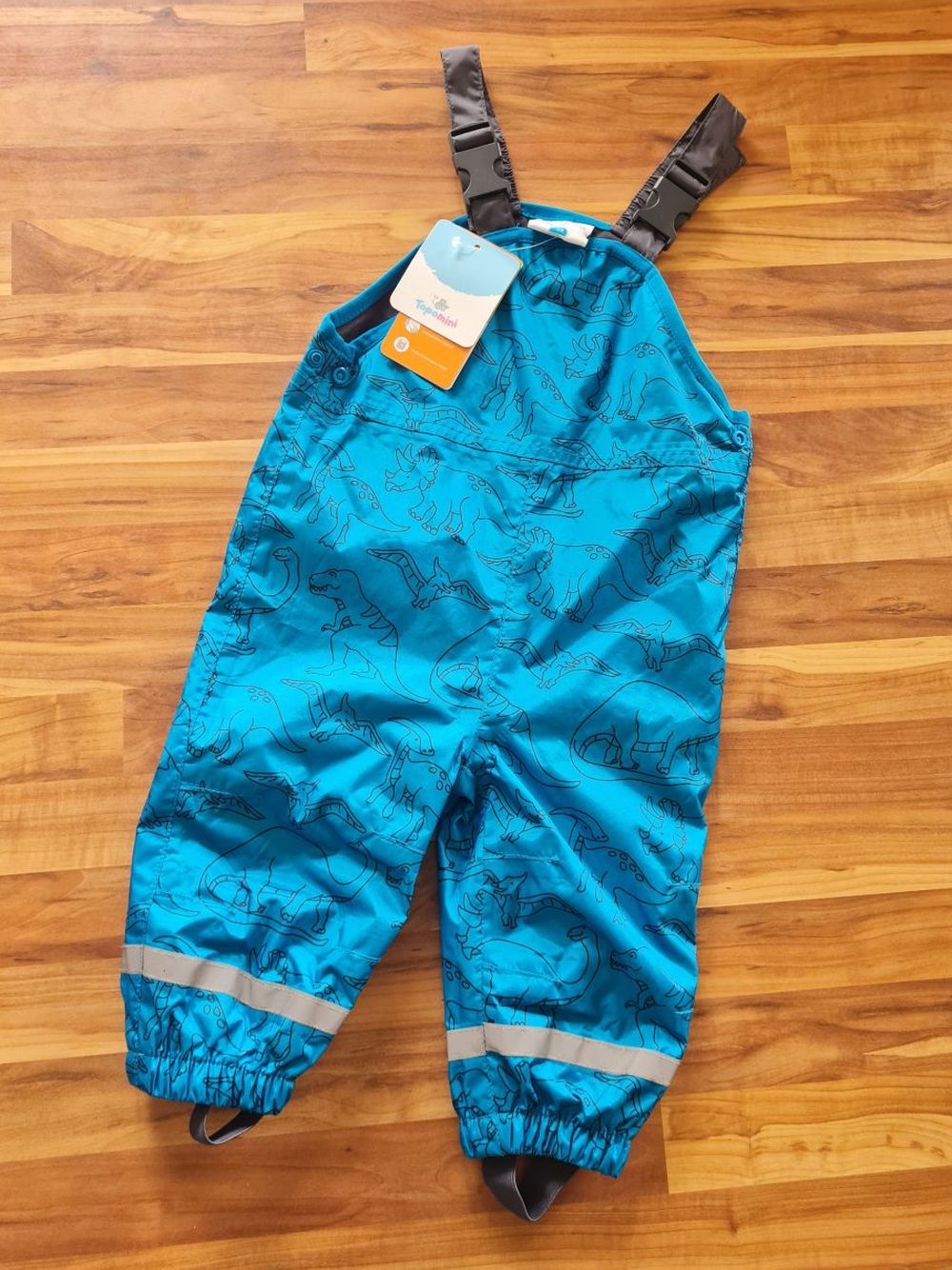 Topomini Regenhose "Dino", blau, Gr. 74, Neuware mit Etikett