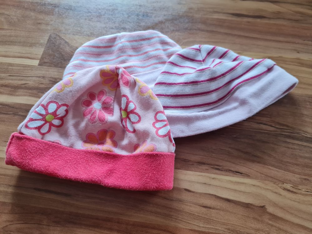 3 Babymützen für Mädchen, Secondhand