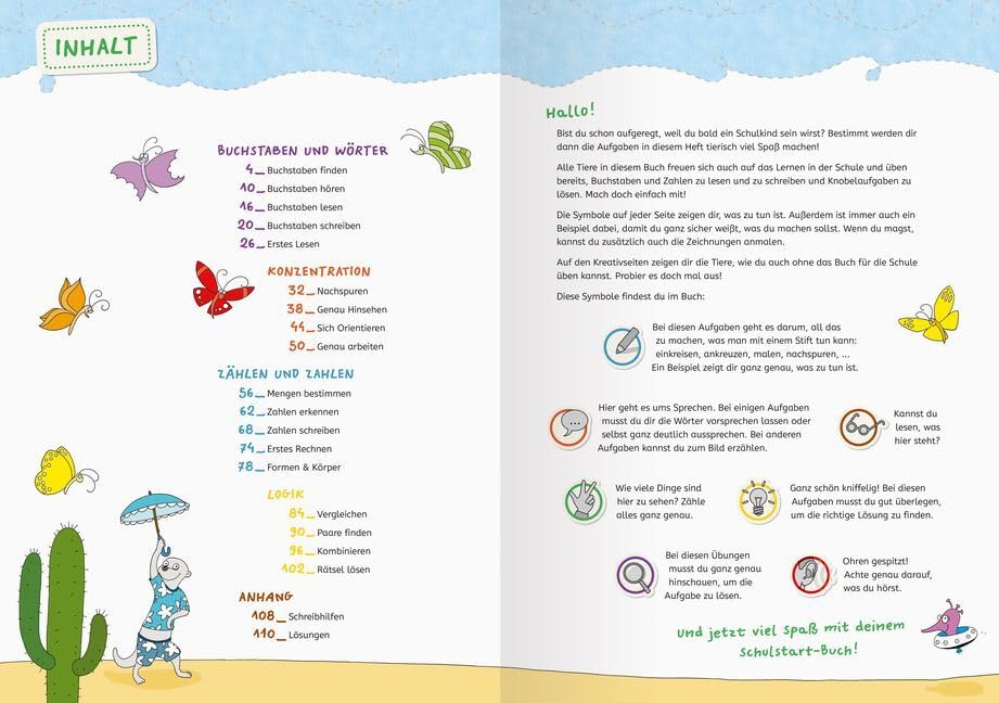 Mein Schulstart-Buch: Buchstaben - Zahlen - Konzentration, Neuware