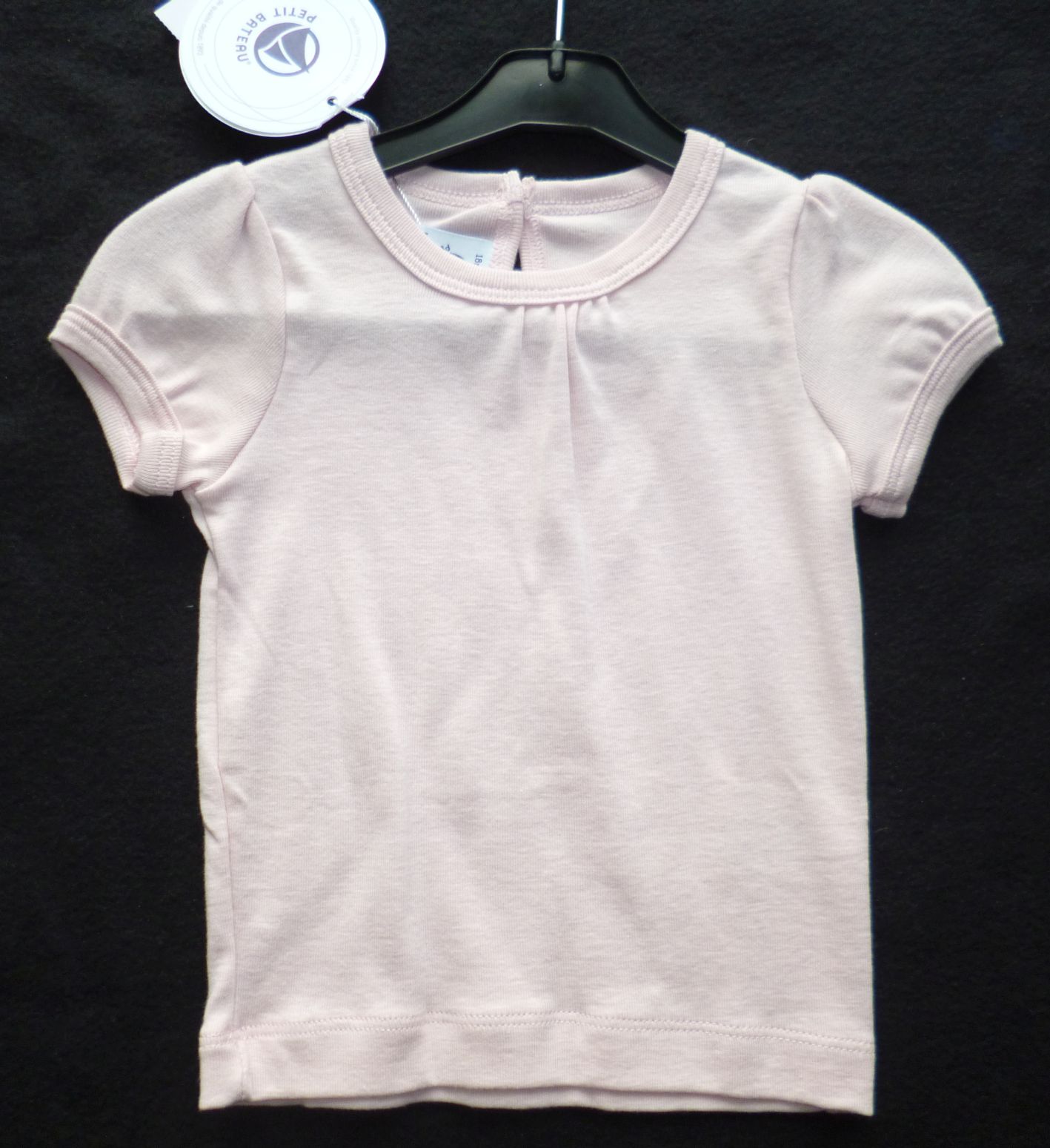 Petit Bateau T-Shirt rosefarben, Gr. 80, Neuware