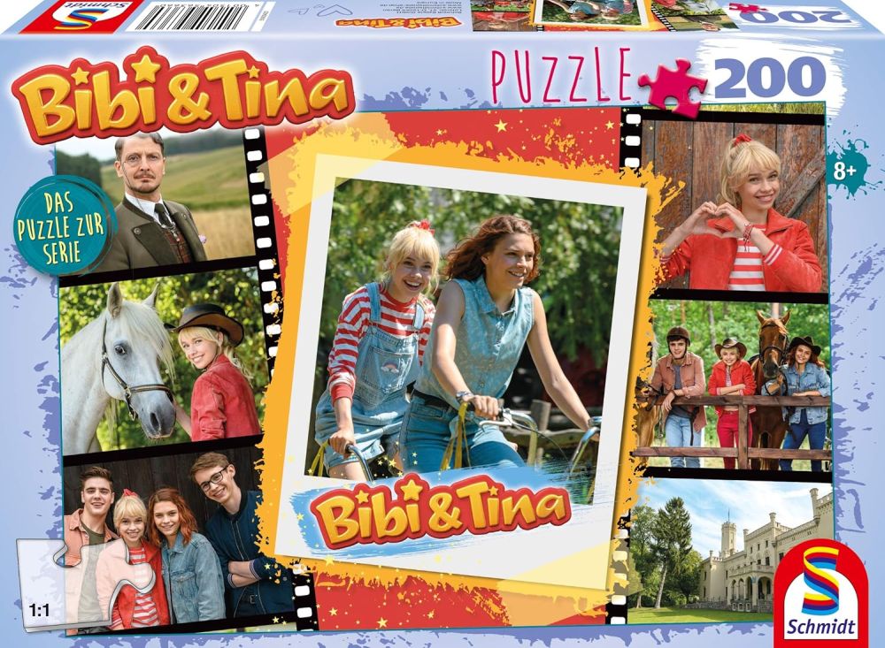 Schmidt Puzzle Bibi und Tina, Das Puzzle zur Serie, 200 Teile, Neuware
