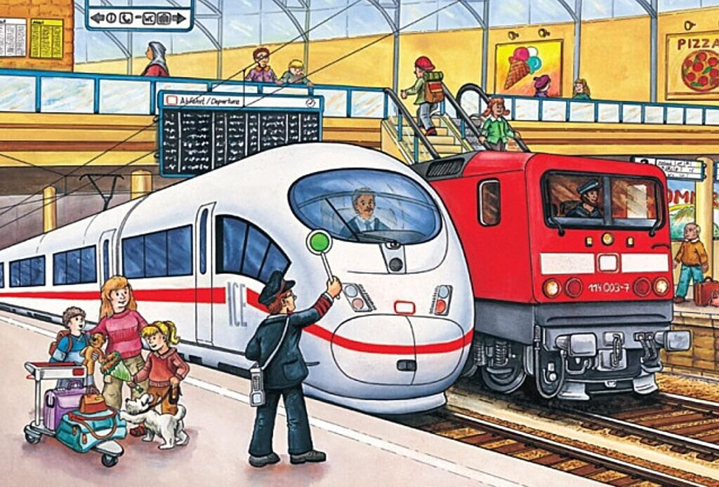 Puzzle-Box 56508 "Verkehrsmittel" im Metallkoffer, 2x26 + 2x48 Teile, Neuware