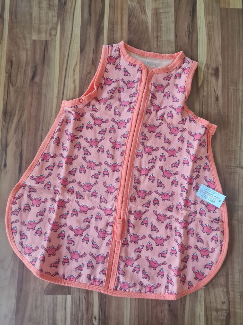 Jako-o Schlafsack Musselin "Krebs", 50cm, koralle, Neuware mit Etikett