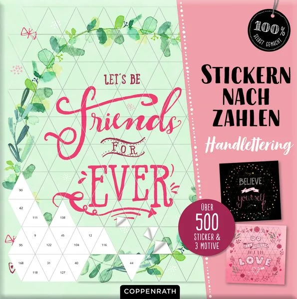 Stickern nach Zahlen Handlettering-Look, Neuware