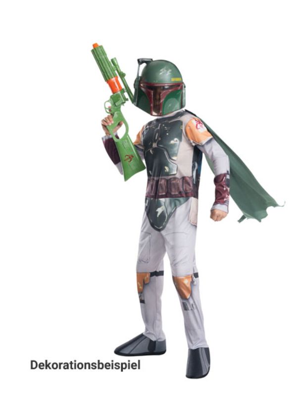Karneval Halloween Kostüm Star Wars Boba Fett, Gr. Small (3-4 Jahre), Neuware
