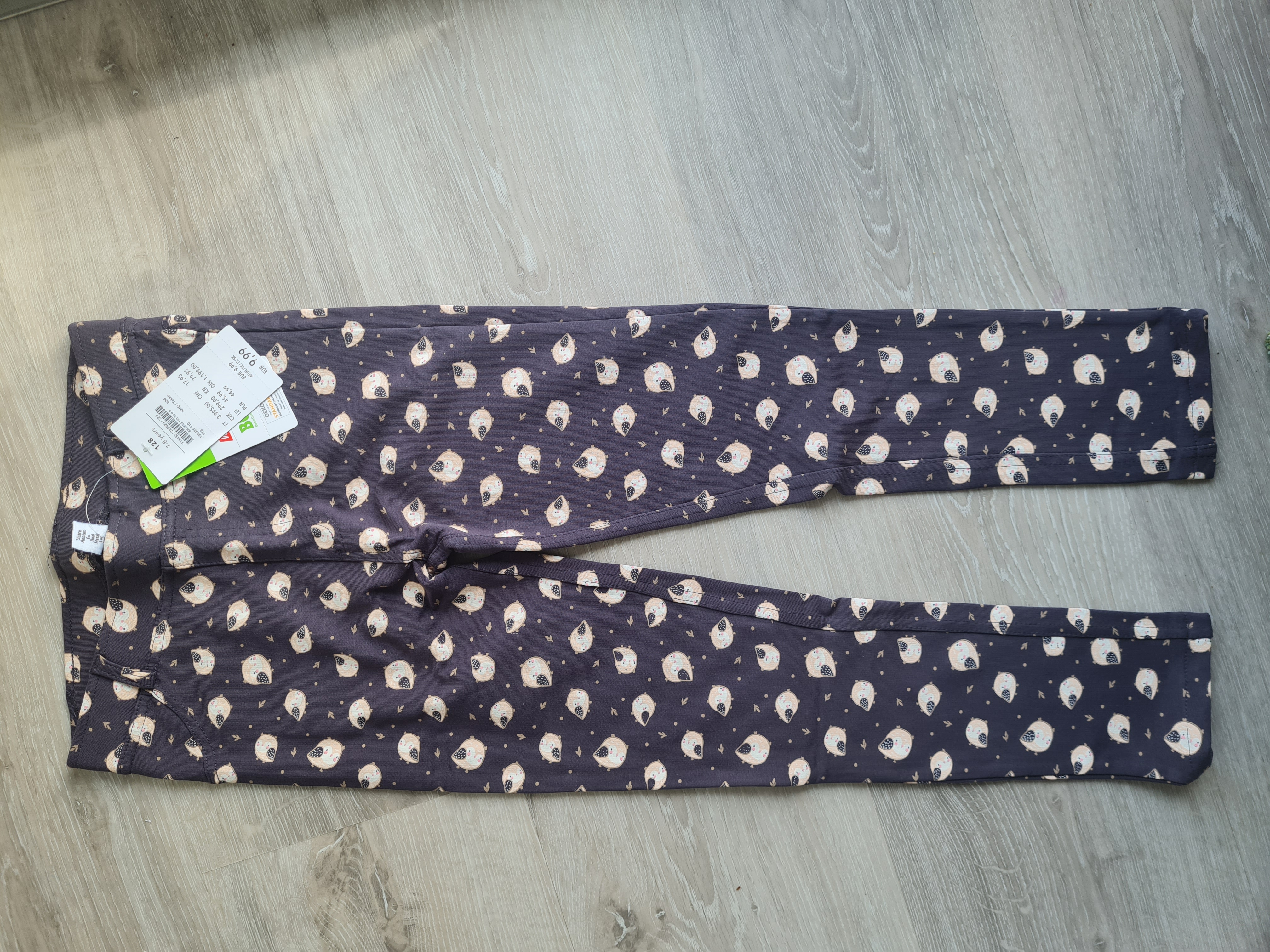 Mädchen Hose "Eulen", Gr. 128, Neuware