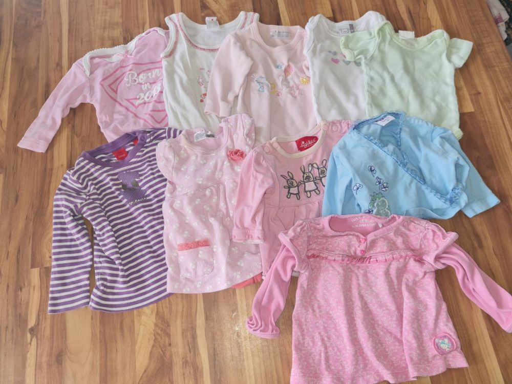 10teiliges Mädchen-Set Gr. 50/56, Secondhand