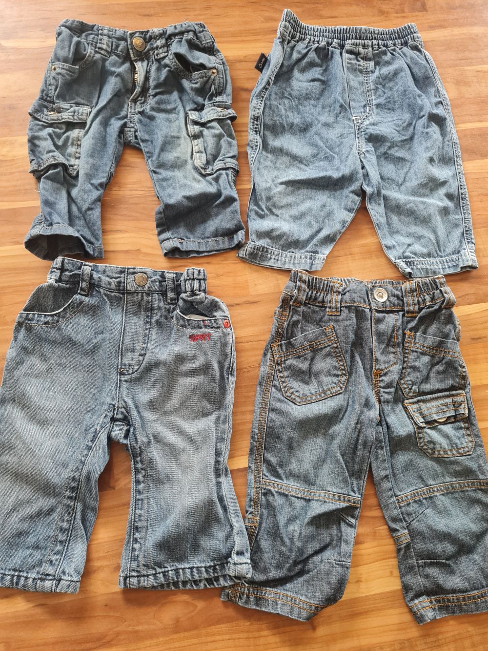4 Jeanshosen, Gr. 68, Secondhand