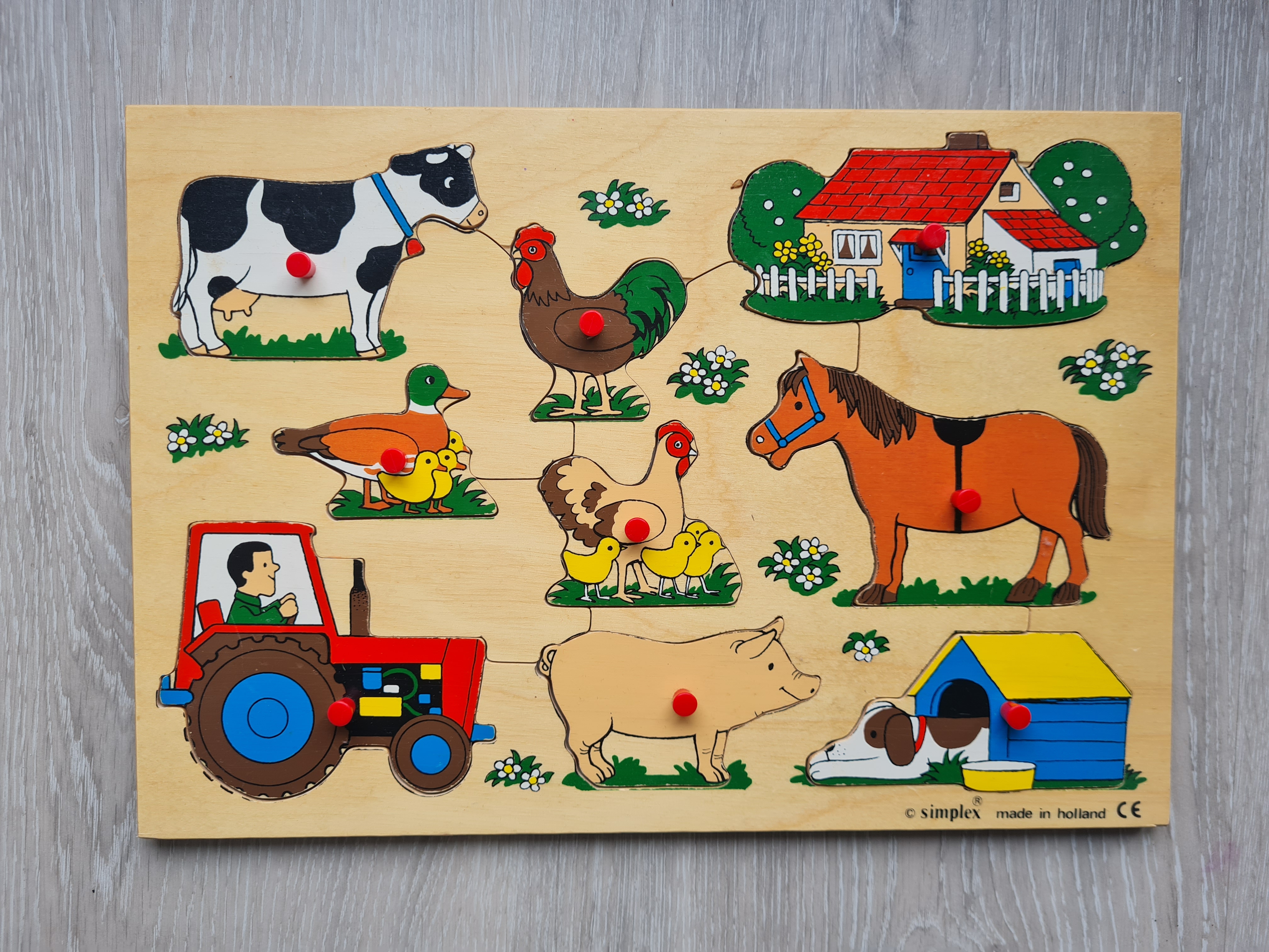 Holz Steckpuzzle