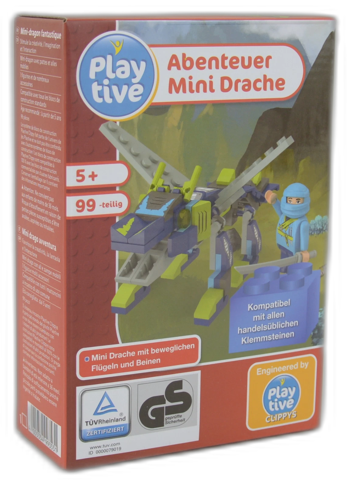 Playtive Clippys Set Abenteuer Mini Drache, Neuware