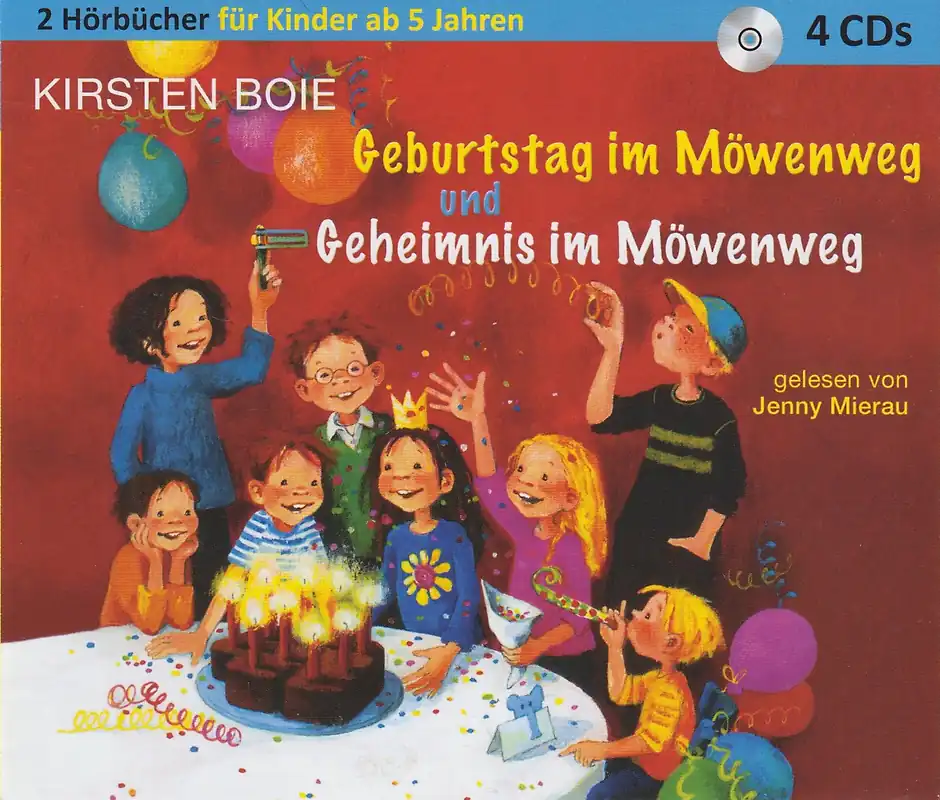 Kirsten Boie: Geburtstag im Möwenweg und Geheimnis im Möwenweg, 4 Audio CDs, Neuware