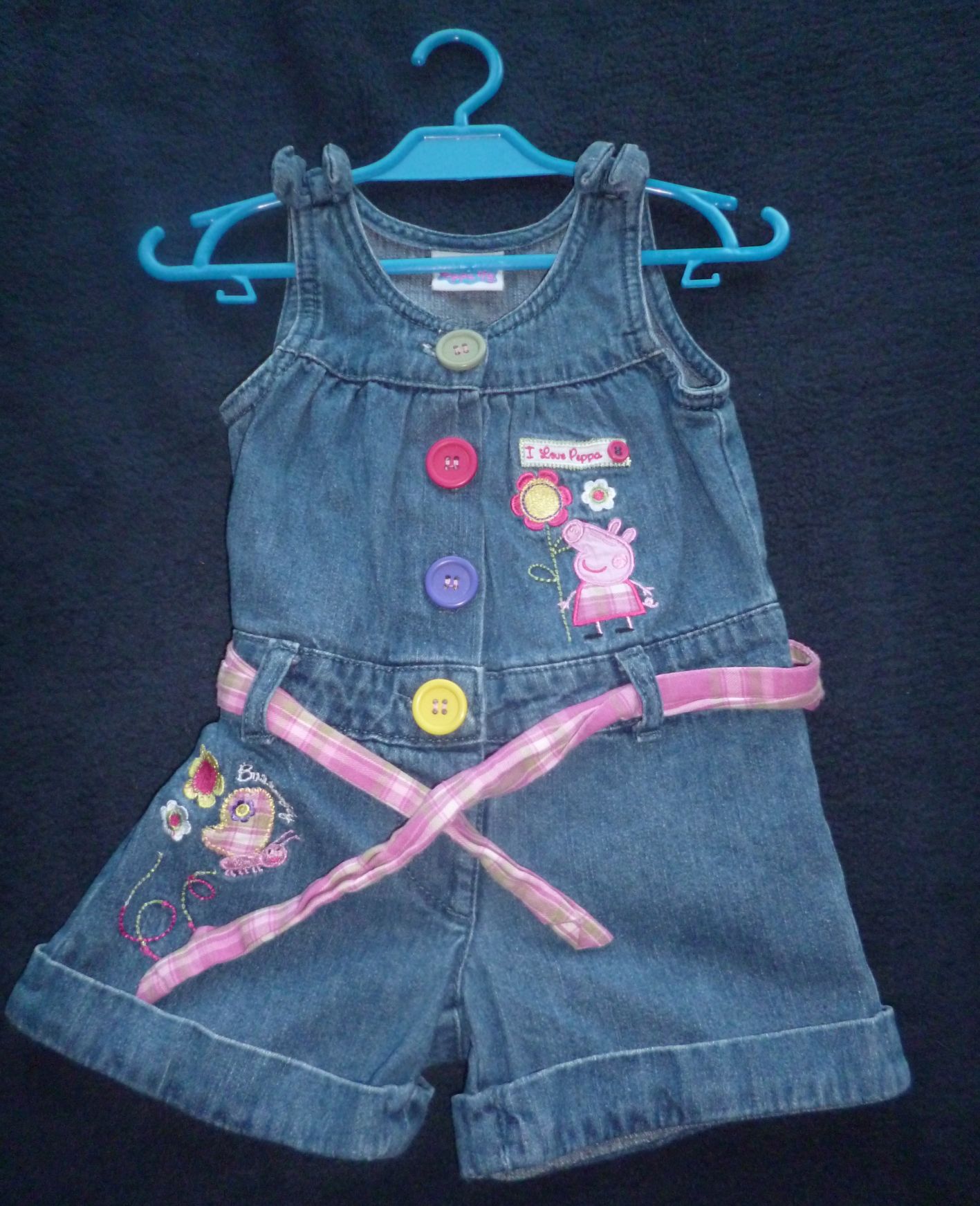 Peppa Pig Overall für Mädchen, Gr. 68-80, Secondhand