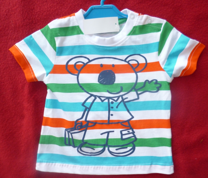 T-Shirt mit Bären-Motiv, Gr. 74, Neuware